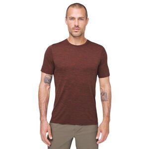 Lululemon Men's Metal Vent Breathe Short Sleeve Shirt Magma/Sequoia XXL